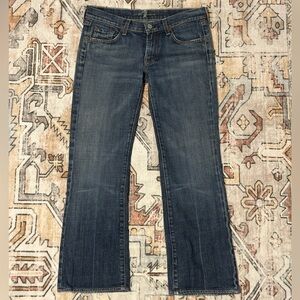 7 for all Mankind Bootcut Jeans - Crystal Pocket. Short